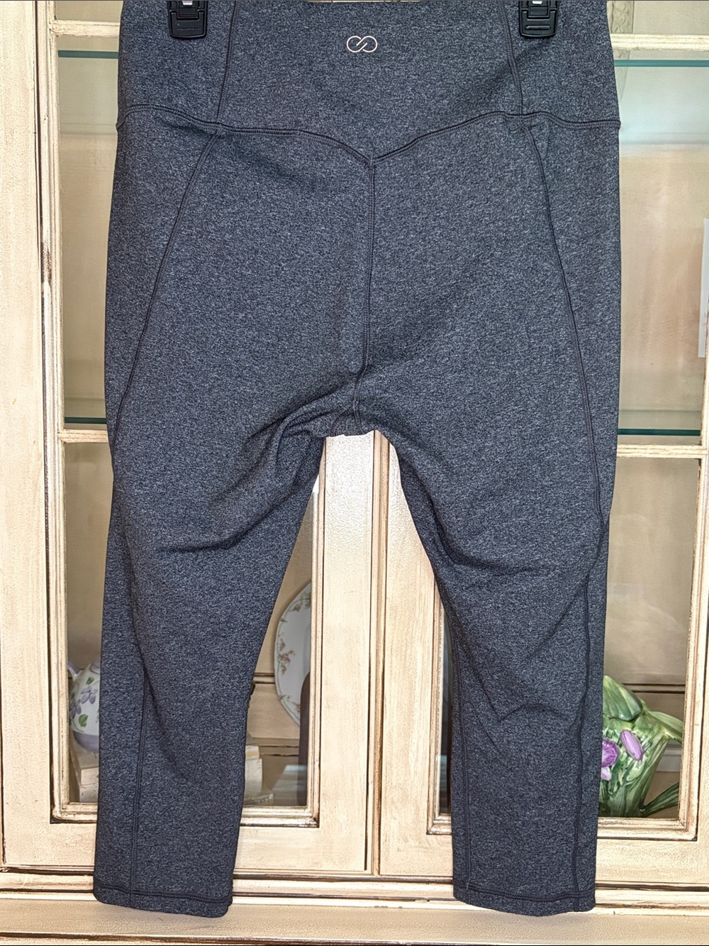 Calia Charcoal Heather Cropped Active Leggings - Picture 6 of 6